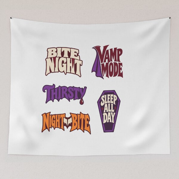 Item preview, Vampire Quotes Design – Funny Halloween Vamp Lettering designed and sold by AliveStyle.