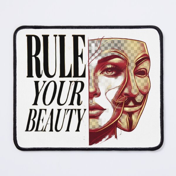 Item preview, Rule Your Beauty - Cyberpunk Anonymous Mask Aesthetic Streetwear Design designed and sold by SupernovaNote.