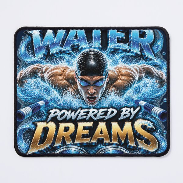 Item preview, Fueled By Water Powered By Dreams | Swimmer Gift For Competitive Athletes designed and sold by M. Mamdouh Artworks.