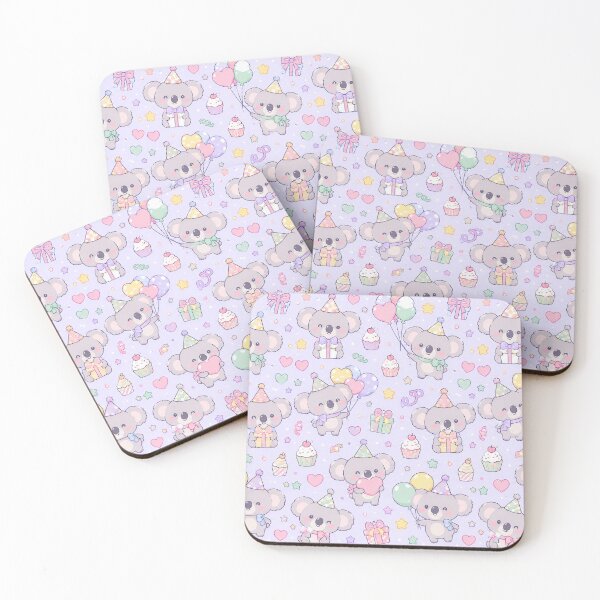 Item preview, Kawaii Birthday Koala Pattern designed and sold by Soft Berry Studio.