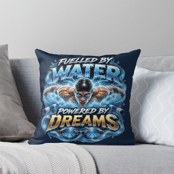 Item preview, Fueled By Water Powered By Dreams | Swimmer Gift For Competitive Athletes designed and sold by M. Mamdouh Artworks.