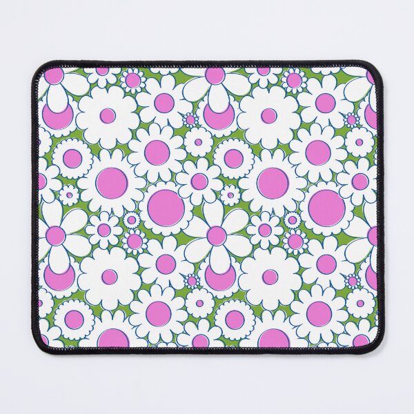Item preview, Groovy Daisy Floral in Lime + White designed and sold by YesterdayColl.