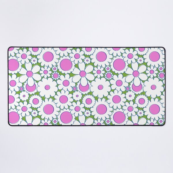 Item preview, Groovy Daisy Floral in Lime + White designed and sold by YesterdayColl.