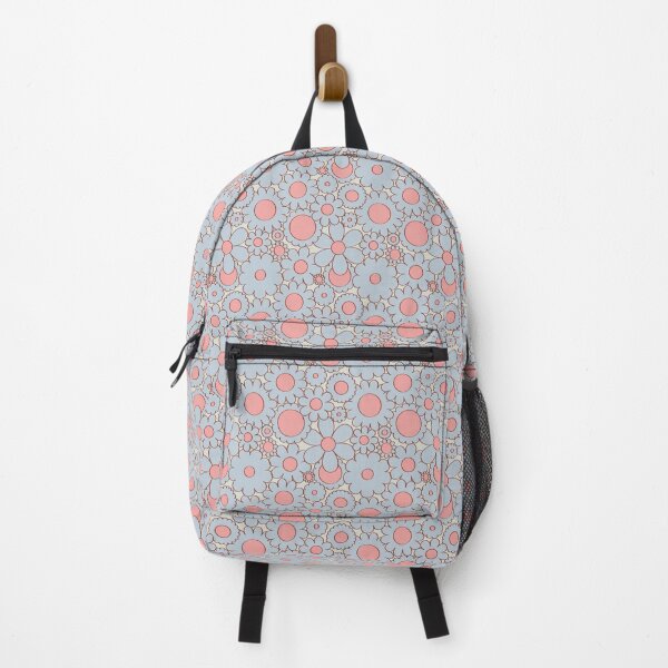 Item preview, Groovy Daisy Floral in Baby Blue + Pink designed and sold by YesterdayColl.
