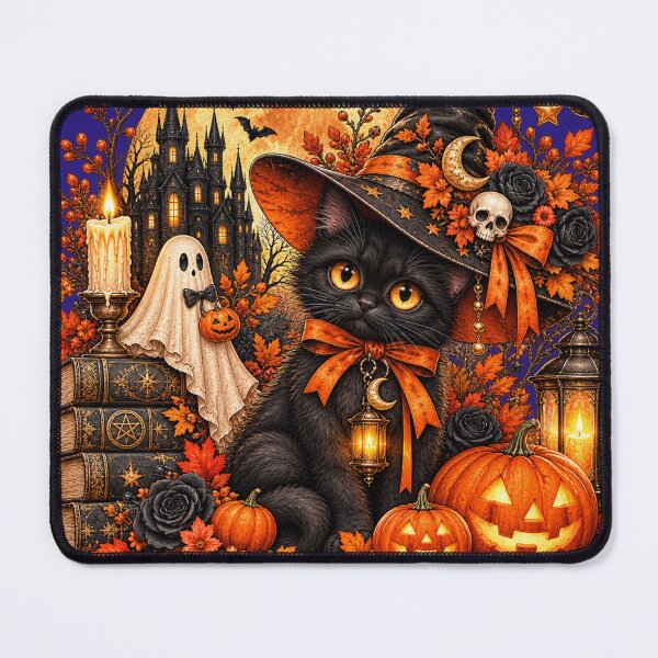 Item preview, Halloween black cat designed and sold by Weird & wonderful .