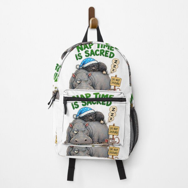 Item preview, Nap Time Is Sacred Honey Badger And Hippo designed and sold by paintingnou.