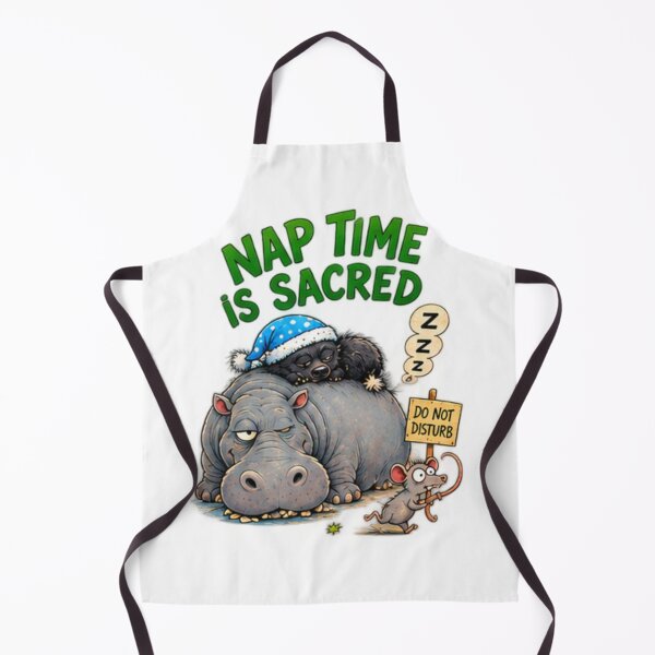 Item preview, Nap Time Is Sacred Honey Badger And Hippo designed and sold by paintingnou.