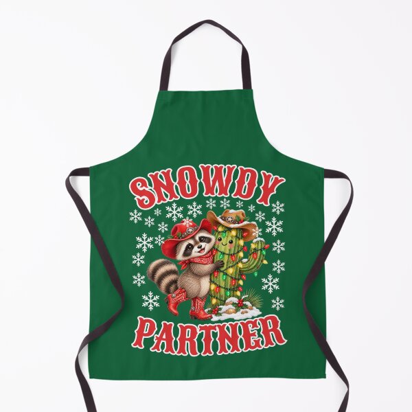 Item preview, Snowdy Partner – Funny Cowboy Raccoon Christmas designed and sold by BigfeetLittlepaws.