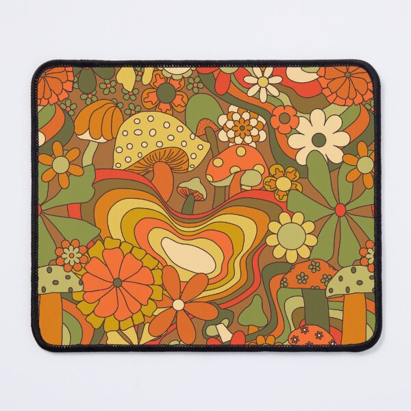 Item preview, Groovy Mushroom Garden in Orange designed and sold by YesterdayColl.