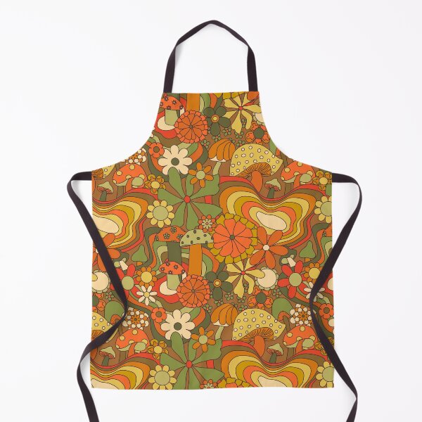 Item preview, Groovy Mushroom Garden in Orange designed and sold by YesterdayColl.