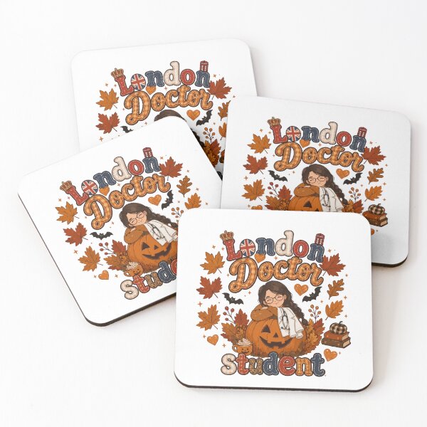 Item preview, London Doctor Student Autumn Halloween Pumpkin Fall designed and sold by TheChalkyFox.