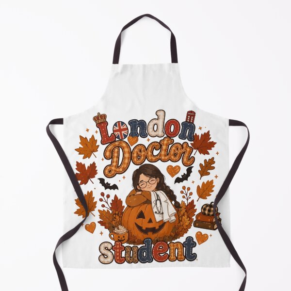 Item preview, London Doctor Student Autumn Halloween Pumpkin Fall designed and sold by TheChalkyFox.
