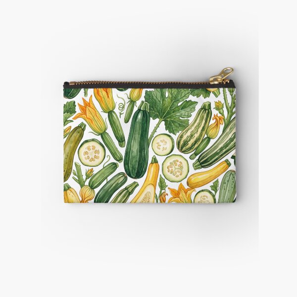 Item preview, Zucchini Watercolor Pattern | Botanical Garden Harvest designed and sold by HelgaCraftery.