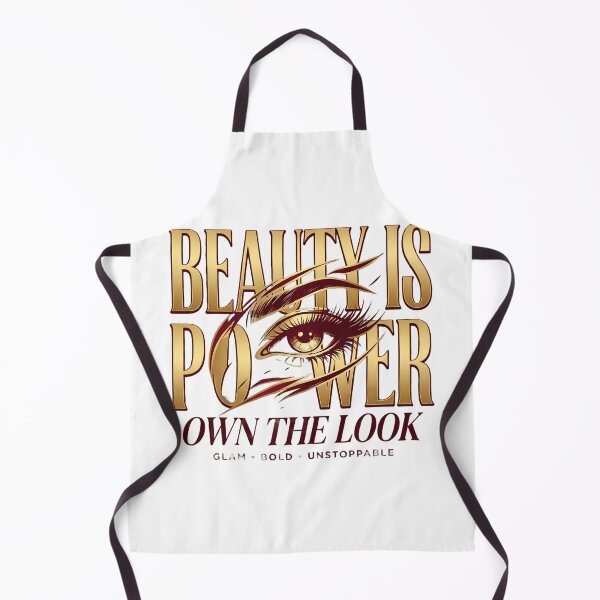 Item preview, Beauty Is Power - Own The Look Glam Bold Quote Typography Design designed and sold by SupernovaNote.