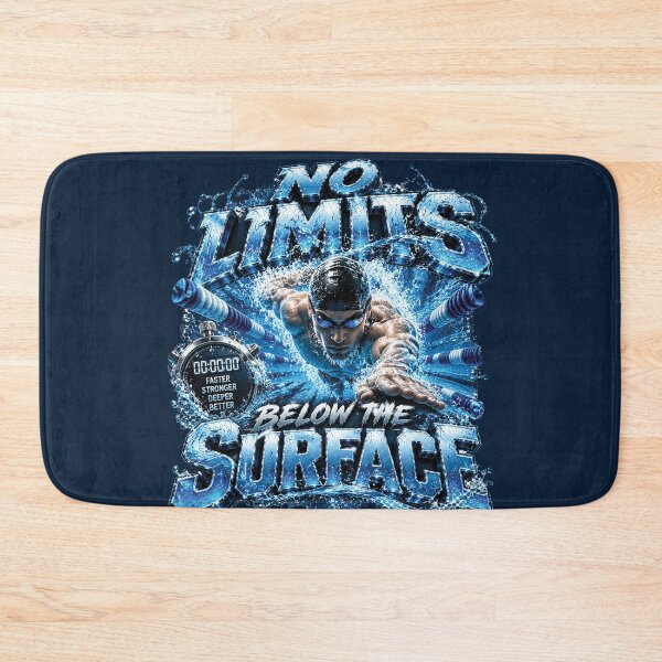 Item preview, No Limits Swimming | Faster Stronger Better Training Motivation For Swimmers designed and sold by M. Mamdouh Artworks.