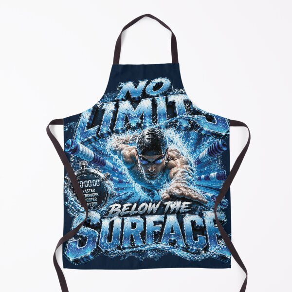 Item preview, No Limits Swimming | Faster Stronger Better Training Motivation For Swimmers designed and sold by M. Mamdouh Artworks.