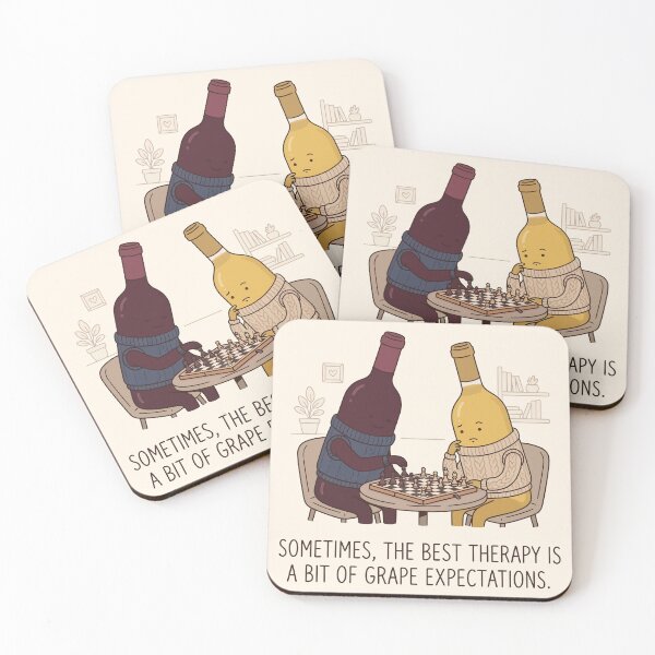Item preview, Wine Bottles Playing Chess designed and sold by Amir Faysal.
