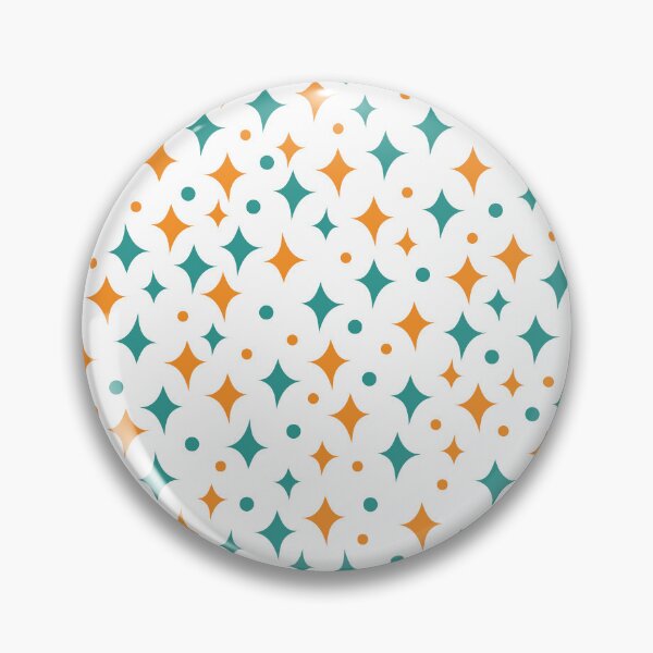 Item preview, Stars And Dots - Creamsicle And Teal designed and sold by SandieMarie.