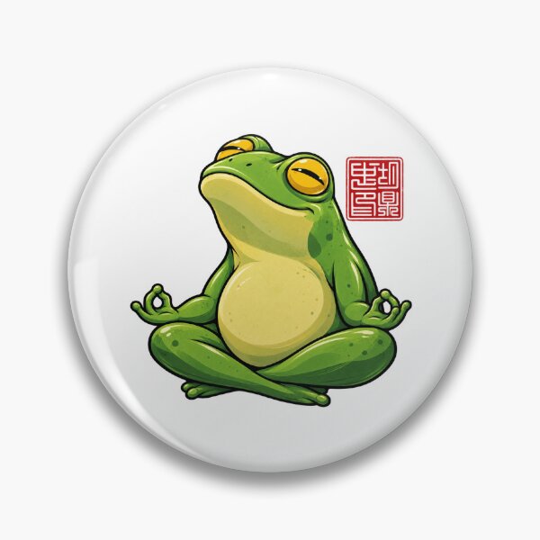 Item preview, Zen Frog Meditation – Chill Frog Art designed and sold by SupplyCode.
