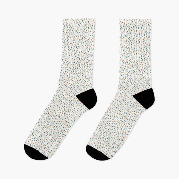 Item preview, Stars And Dots - Creamsicle And Teal designed and sold by SandieMarie.