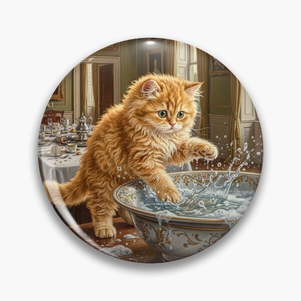 Item preview,  Regency Cat Mischief - Royal Dining Room Splashes designed and sold by Vera-Adxer.