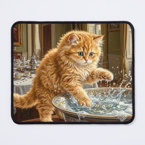 Item preview, Regency Cat Mischief - Royal Dining Room Splashes designed and sold by Vera-Adxer.