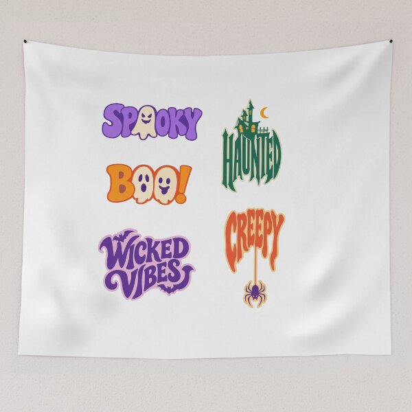 Item preview, Spooky Halloween Quotes Design – Fun Retro Lettering designed and sold by AliveStyle.