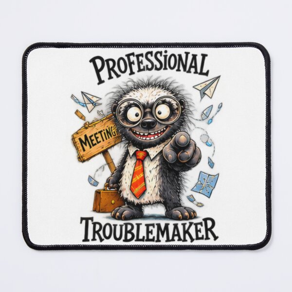Item preview, Professional Meeting Troublemaker Honey Badger Office designed and sold by paintingnou.