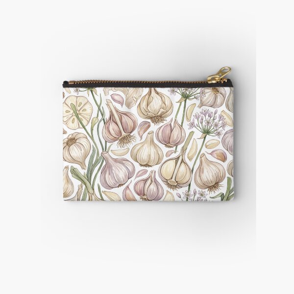 Item preview, Garlic Harvest Watercolor Pattern | Botanical Garlic Bulbs, Cloves & Blossoms designed and sold by HelgaCraftery.
