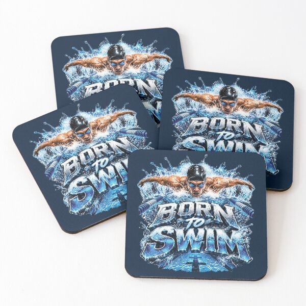 Item preview, Born To Swim | Swimming Gift For Competitive Swimmers And Swim Lovers designed and sold by M. Mamdouh Artworks.