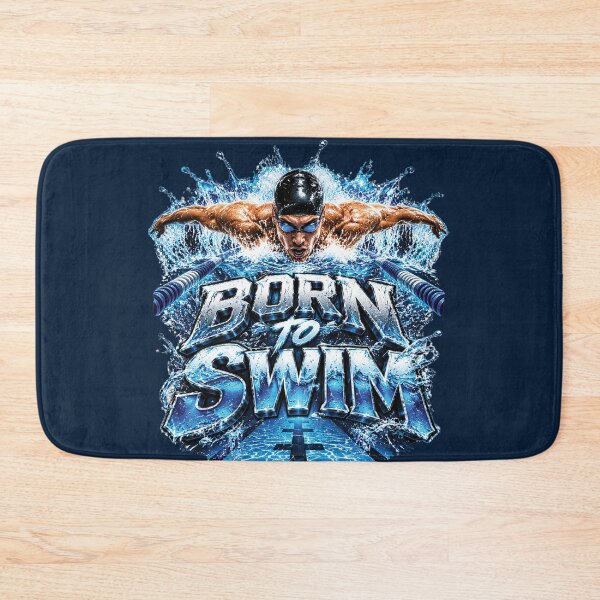 Item preview, Born To Swim | Swimming Gift For Competitive Swimmers And Swim Lovers designed and sold by M. Mamdouh Artworks.