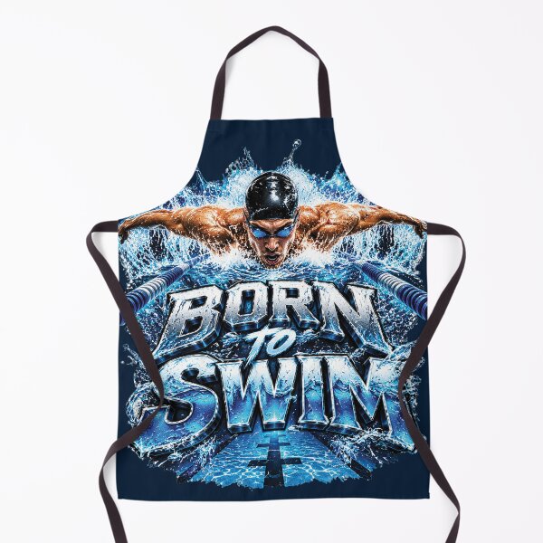 Item preview, Born To Swim | Swimming Gift For Competitive Swimmers And Swim Lovers designed and sold by M. Mamdouh Artworks.