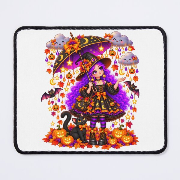Item preview, Witchy Weather Forecast – Cute Halloween Witch designed and sold by The Cutting Room.