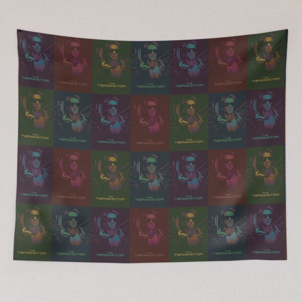 Item preview, Terminator Original Poster Fan Pop-Art Collage designed and sold by Cathedral of Curiosity.
