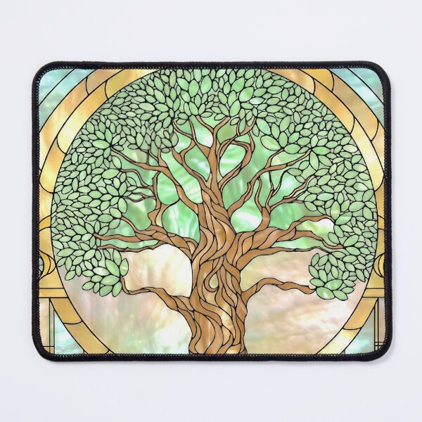 Item preview, Stained Glass Art with Tree of Life designed and sold by LaRoach Digital Arts.