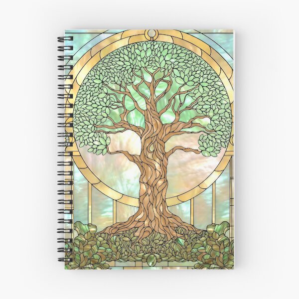Item preview, Stained Glass Art with Tree of Life designed and sold by LaRoach Digital Arts.