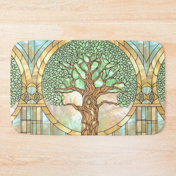 Item preview, Stained Glass Art with Tree of Life designed and sold by LaRoach Digital Arts.