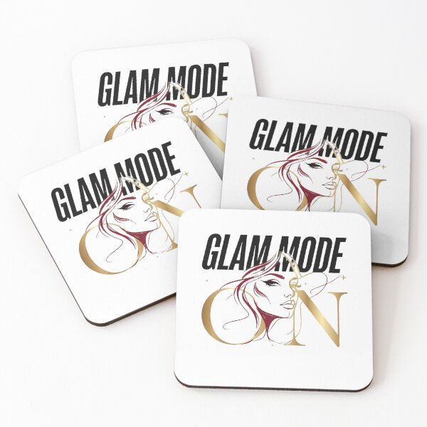 Item preview, Glam Mode On - Stylish Chic Woman Gold Typography Fashion Design designed and sold by SupernovaNote.
