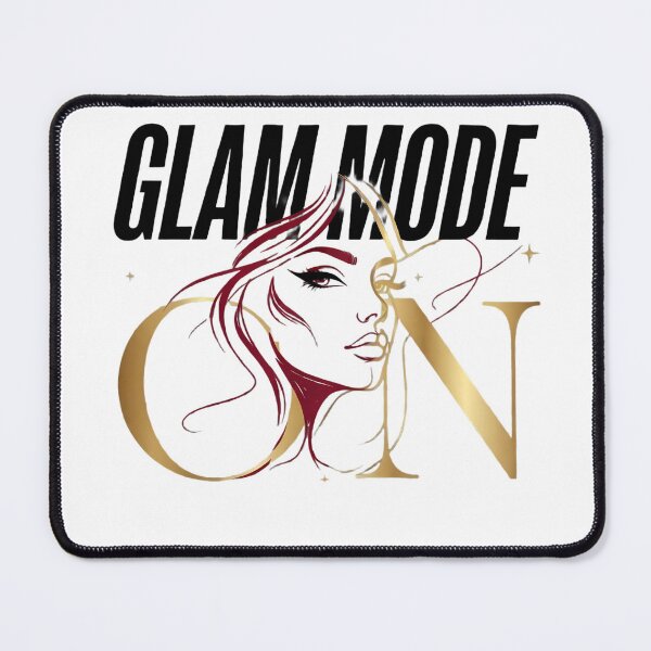 Item preview, Glam Mode On - Stylish Chic Woman Gold Typography Fashion Design designed and sold by SupernovaNote.