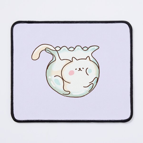 Item preview, Happy Cat Inside a Fishbowl designed and sold by Chunu Doodles.