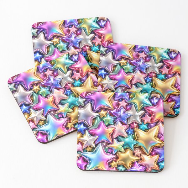 Item preview, Multicolor Metallic Stars designed and sold by Axokris.