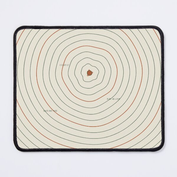 Item preview, Padel Trail Topographic Map Design designed and sold by CourtCultureHQ.