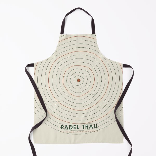 Item preview, Padel Trail Topographic Map Design designed and sold by CourtCultureHQ.