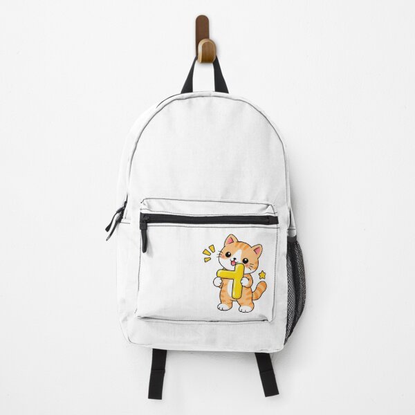 Item preview, Cute Orange Tabby Cat with Korean Hangul Vowel ㅓ Kawaii Kitty designed and sold by NoopnyangStudio.