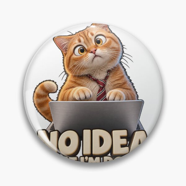 Item preview, No Idea What I Am Doing Office Cat designed and sold by TrendTribeTP.