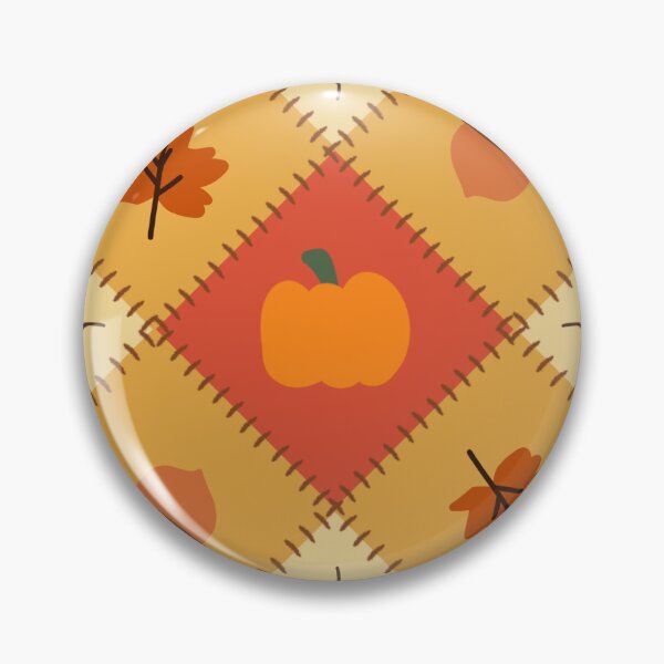 Item preview, Cozy Autumn Patchwork Pumpkin Leaf Pattern designed and sold by MilkatTaklim153.