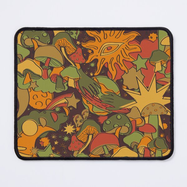 Item preview, Celestial Mushroom Dream in Brown + Orange designed and sold by YesterdayColl.