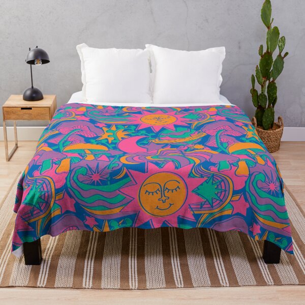 Item preview, Psychedelic Daydream in Neon + Blue designed and sold by YesterdayColl.
