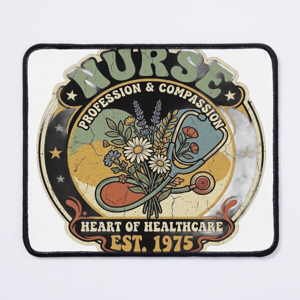 Item preview, Vintage Nurse Heart Of Healthcare Profession Est 1975 designed and sold by Walidsolo25.