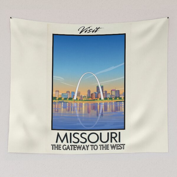 Item preview, Missouri Scenic Vintage Style Travel Advert designed and sold by Dimensionality.
